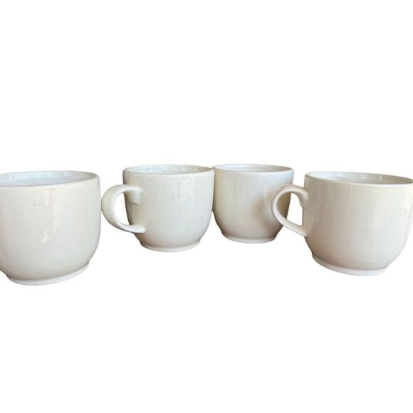 French Café Hot Chocolate Ceramic Pitcher Pot 42 Ounce Capacity & Set of 4 mugs - Picture 4 of 13